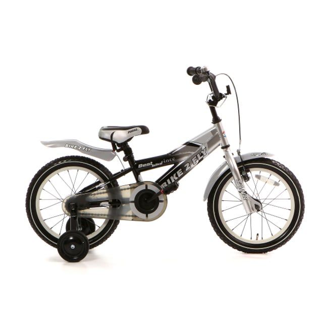 Popal Bike 2 Fly 16 inch Zilver Zwart